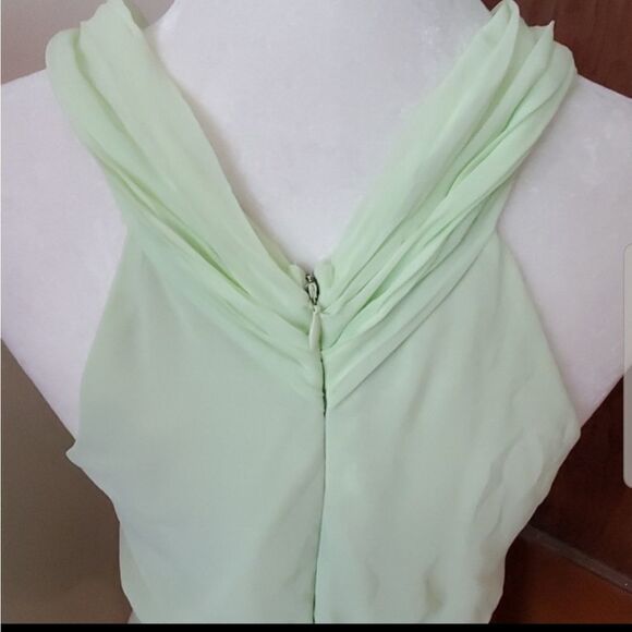 MUSTARD SEED light green sleeveless chiffon keyhole romper playsuit L - Picture 6 of 12